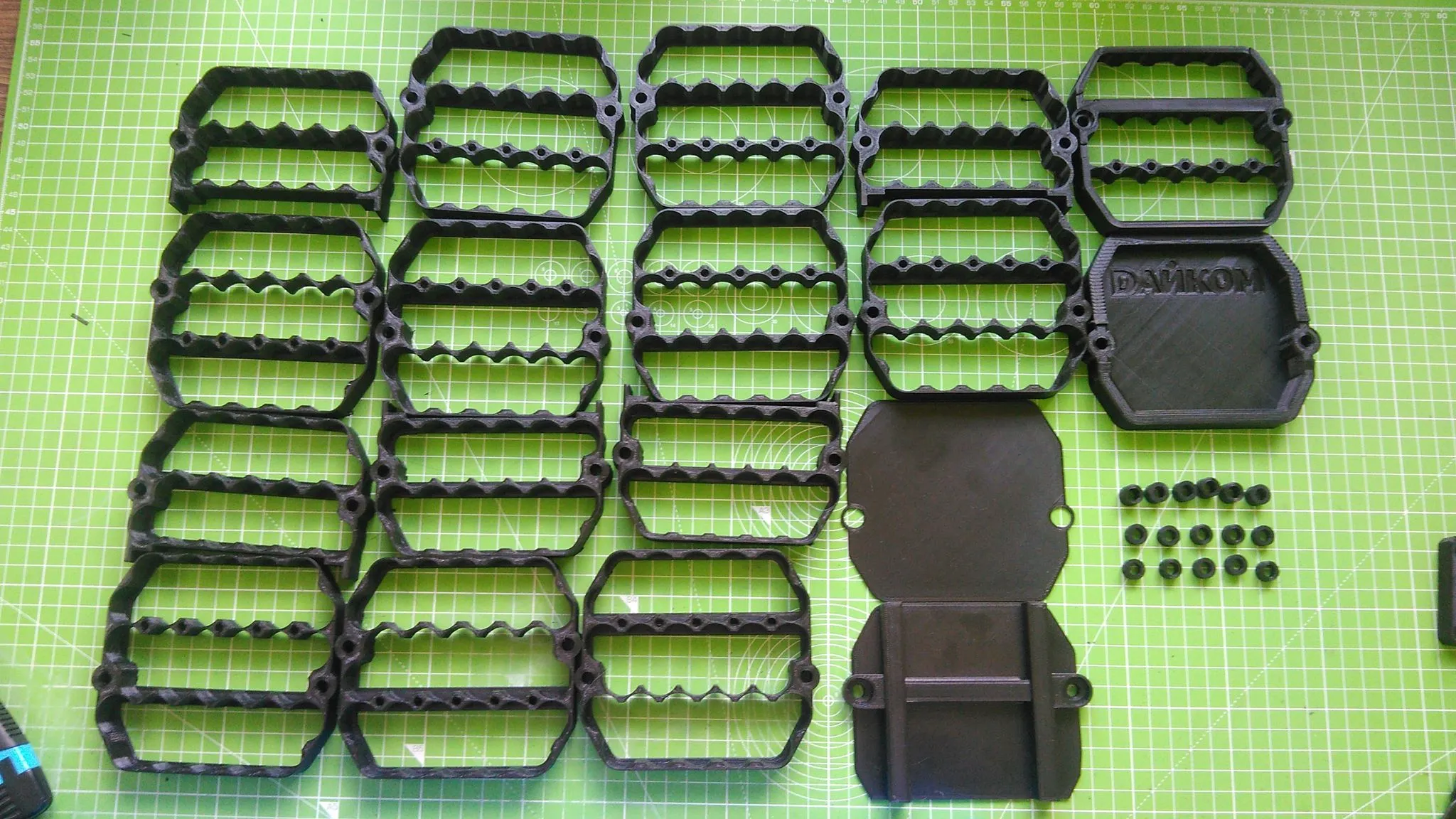 Ličio baterijos korpuso dalys 3D spausdintos