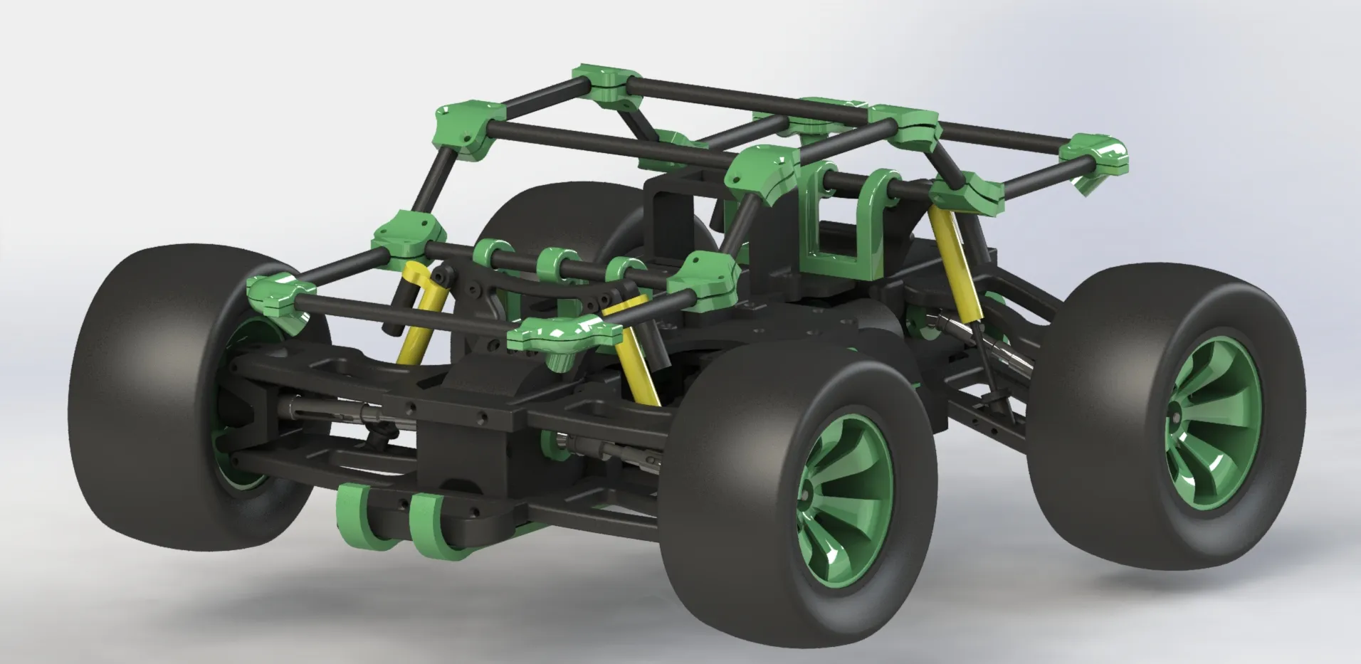 RC mašinėlės maketas 3D spausdintas